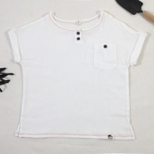 Remera infantil de gasa de algodón