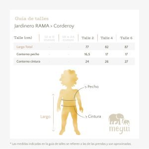 Talles Jardinero RAMA