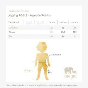 Talles Jogging ROBLE
